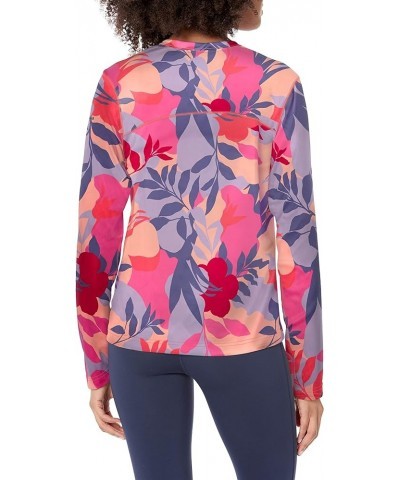 Women's Standard Summerdry Long Sleeve Printed Tee Wild Geranium/Floriated $17.60 Activewear