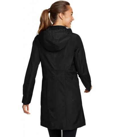 Women's Girl on the Go Trench Coat Petite Black $44.76 Coats