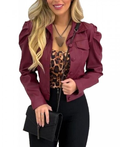 Women Button Lapel Shoulder Pad Coat Draped Open Front Cardigan Jacket Solid Pocket $11.30 Jackets