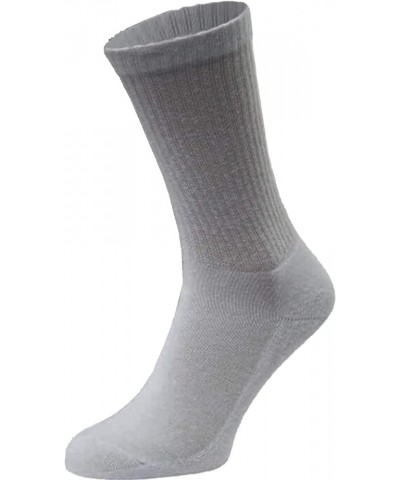 24 Pairs Cotton Crew Socks, Mens Womens Bulk Casual Sports Sock Gray $20.29 Activewear