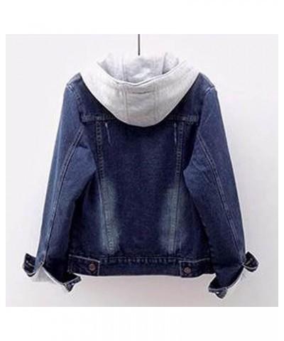 Women's Winter Denim Jackets Faux Fur Lined Warm Coats Sherpa Fur Fleece Lined Thicken Denim Jean Trucker Jacket Coat 1 dark ...