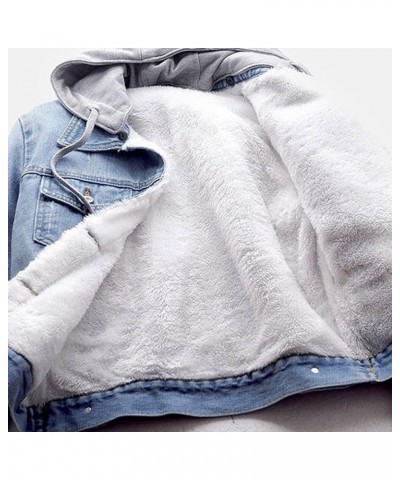 Women's Winter Denim Jackets Faux Fur Lined Warm Coats Sherpa Fur Fleece Lined Thicken Denim Jean Trucker Jacket Coat 1 dark ...