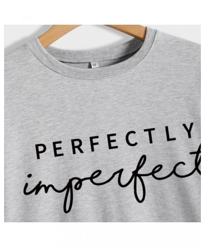 PERFECTLY imperfect Women's Fun Letter Sweatshirt Women's Fall/Winter Crew Neck Top 12 $10.50 Hoodies & Sweatshirts