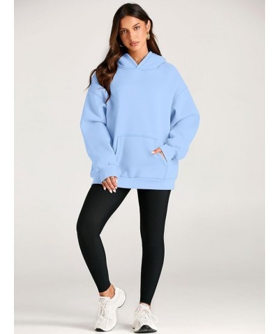 Womens Hoodies Oversized Sweatshirts Pullover Fleece Sweaters Long Sleeve With Pockets Winter Fall Outfits Y2k Clothes Lightb...