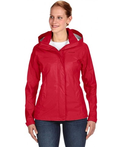 Women's Precip Waterproof Rain Jacket Team Red $45.99 Coats