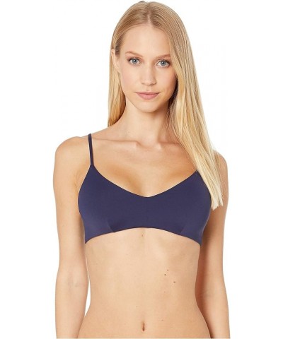 Simply Seamless V Neck Bikini Top Navy $19.14 Swimsuits