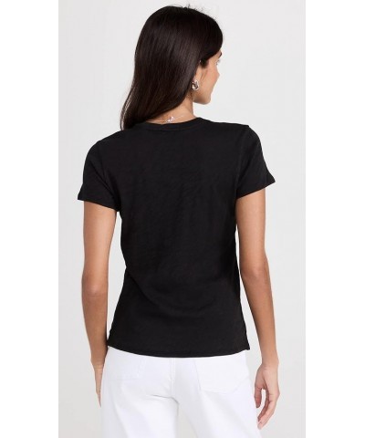 Women's School Boy Short Sleeve Crew Neck Black $40.81 T-Shirts