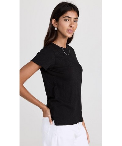 Women's School Boy Short Sleeve Crew Neck Black $40.81 T-Shirts