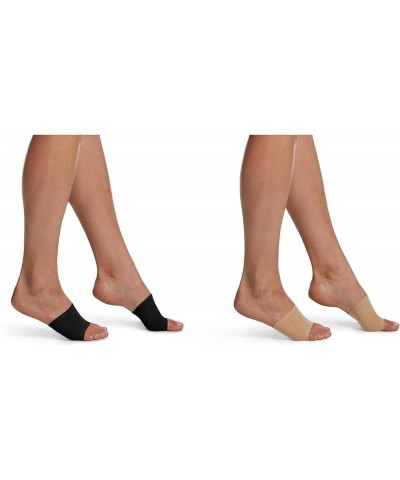 Women's Slide Liner 6 Pair Pack Cream/Black - 6 Pair Pack $7.38 Socks
