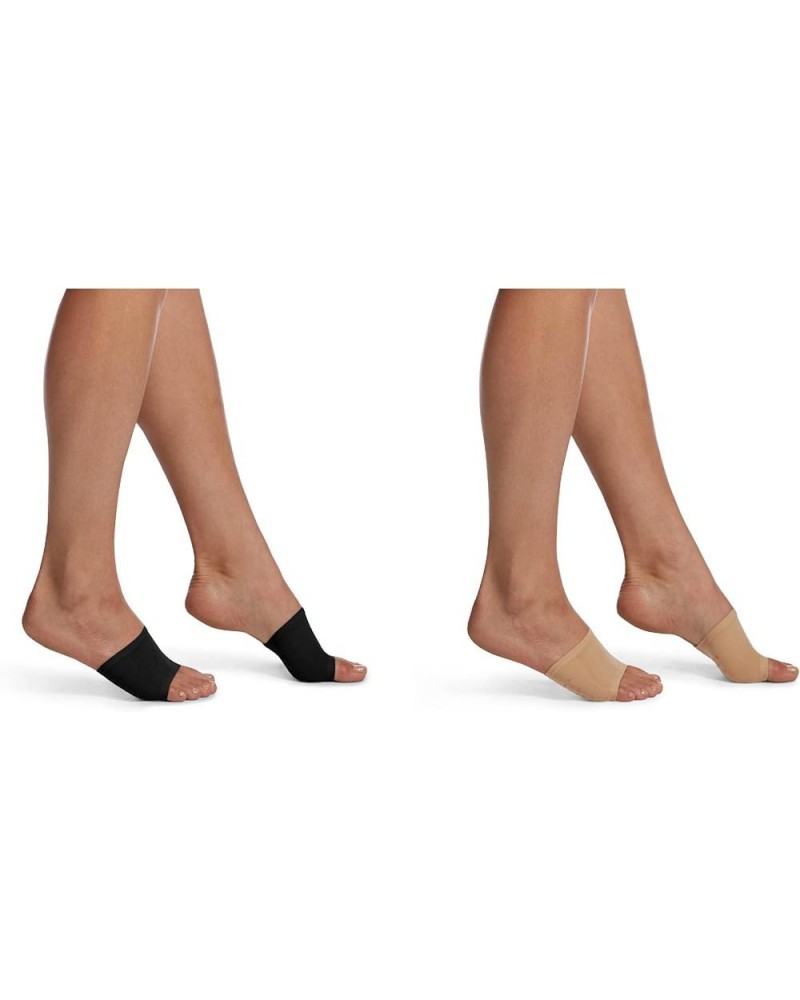 Women's Slide Liner 6 Pair Pack Cream/Black - 6 Pair Pack $7.38 Socks