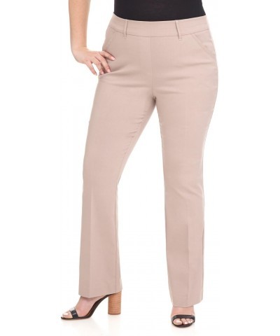 Curvy -Women- Ease into Comfort Barely Bootcut Plus Size -Pant (22W Short, Khaki) $23.10 Pants