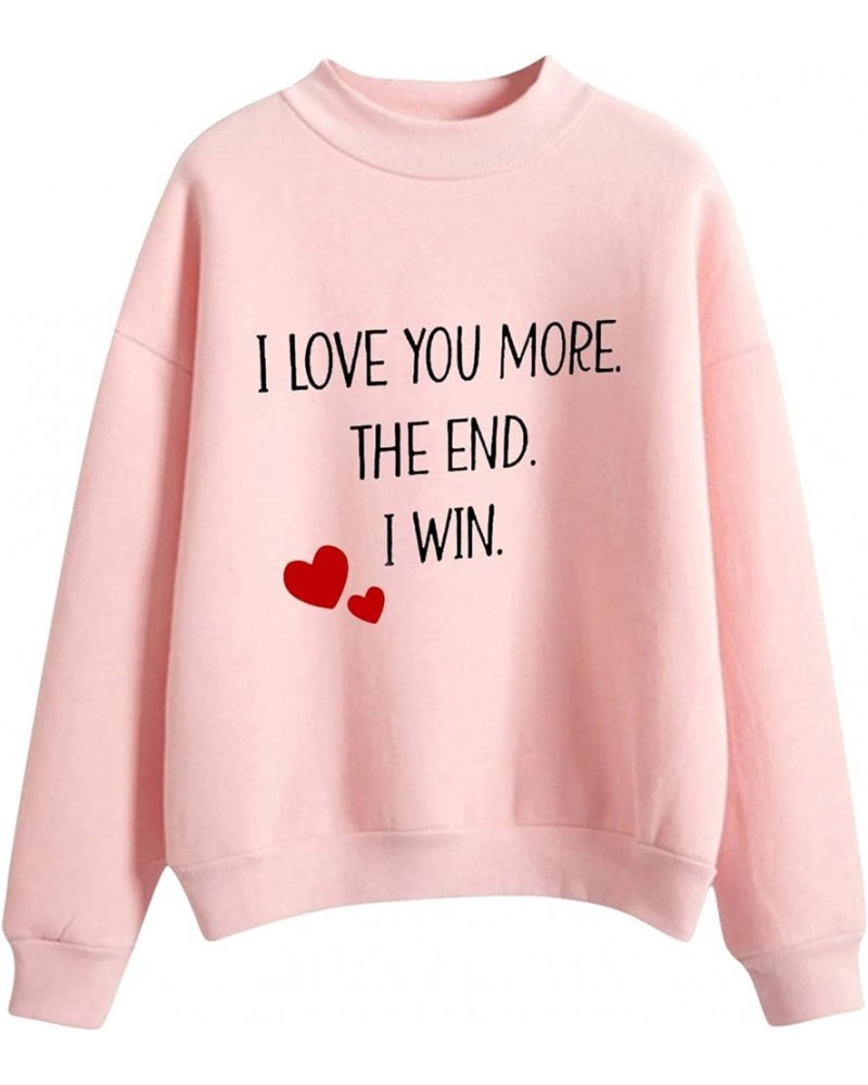 Women Valentine's Day Printing Sweatshirt Crewneck Sweatshirts,Knit Tops,Sweater Christmas,Ugly Plus Size Hoodiess A3-rd2 $3....