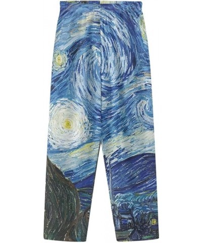 Pajamas Pants for Women Long Pants Sleepwear Soft Comfy Night Wear Loungewear Pajama House Wear XS-4XL Van Gogh Starry Night ...