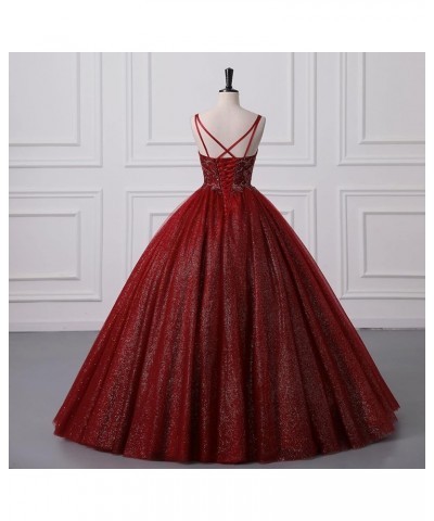 Women's Tulle Prom Gown A-Line Tiered Evening Party Dress Formal Pageant Dress B-red $52.50 Dresses