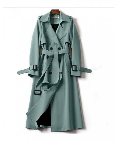 Women's Trench Coats Casual Double Breasted Drawstring Jackets Mountaineering Coat Windbreaker En8 $35.00 Coats