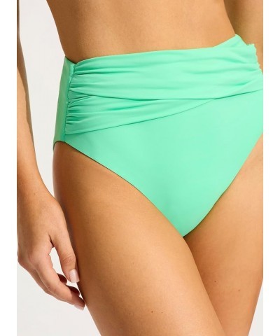 Women's High Waist Wrap Front Bikini Bottom Swimsuit Eco Collective Mint $12.98 Swimsuits