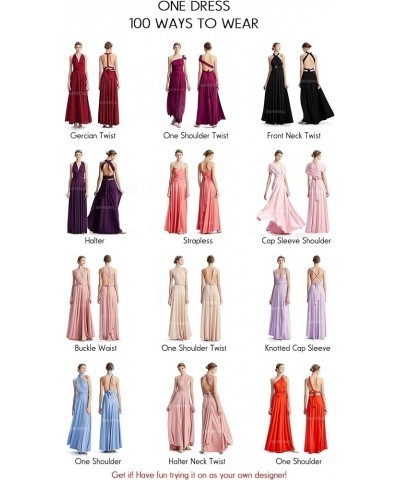 Infinity Dresses for Bridesmaids,Wedding Guest Dresses for Women,Plus Size Wrap Dress Long Maxi Convertible Multiway Dresses ...