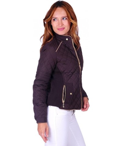 Women's Lightweight Quilted Jacket/Vest (Size S - 3X) Jacket_brown $15.37 Jackets