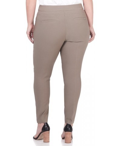 Curvy Woman Ease into Comfort Skinny Plus Size Pant w/Tummy Control Oatmeal $25.85 Pants