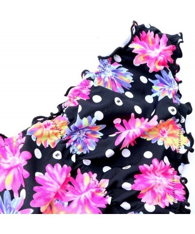 Women's Ruffle Wavy Bikini Bottom Low Rise Hipster Allure Swimsuit Floral 07 $10.79 Swimsuits