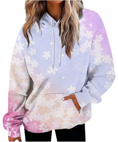 Women's Tie Dye Hoodies Gradient Long Sleeve Drawstring Sweatshirts Casual Stylish Baggy Pullover Tops Soft Oversized Sweater...