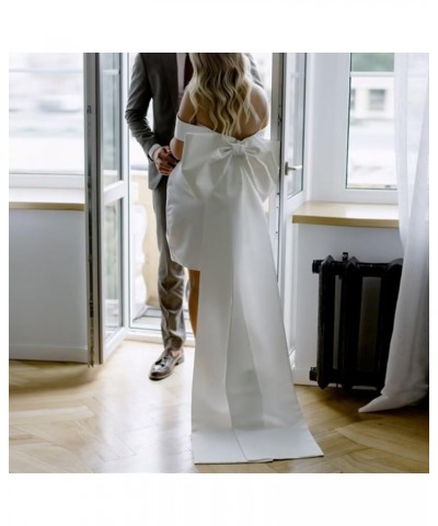 Women's Sweetheart Short Wedding Dress for Bride Detachable Sleeves Boho Wedding Dress Tulle Bridal Gown E Ivory $29.25 Dresses