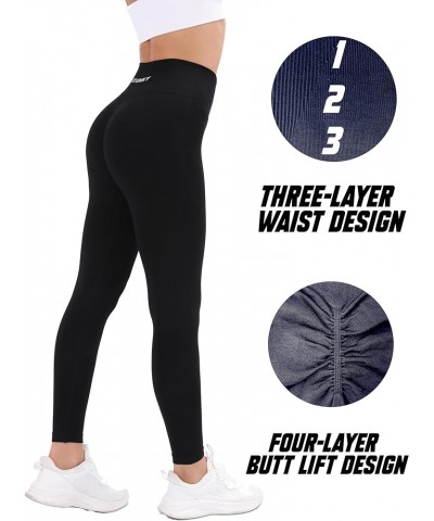 Workout Leggings for Women High Waist Tummy Control Scrunch Gym Fitness Yoga Pants Athletic 0 Black $10.07 Activewear