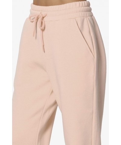 Active Lounge Comfy Cotton Blend Drawstring Waist Jogger Sweat Pants Dusty Blush $14.10 Activewear