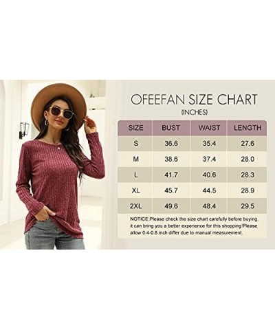 Long Sleeve Shirts for Women Lightweight Crew Neck Casual Tunic Tops S01-green $12.25 Tops