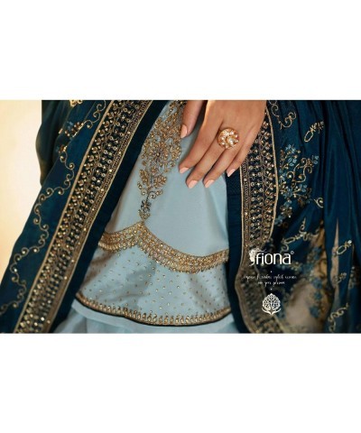 Party Wear Designer Heavy Embroidery Work Stitched Salwar Kameez Sharara Palazzo Suits Choice 3 $41.80 Suits