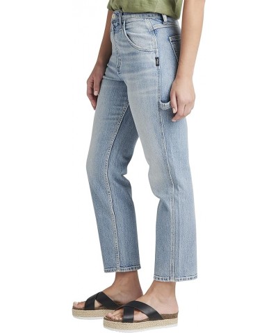 Women's Carpenter High Rise Straight Crop Jeans-Legacy Med Wash Rcs289 $28.73 Jeans