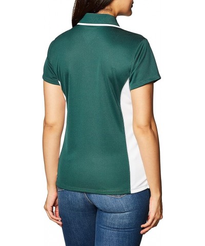 Women's Classic Wicking Polo Forest Green White $7.12 Shirts