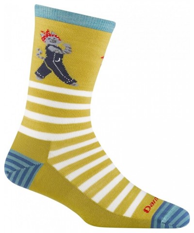 Darn Tough Women's Animal Haus Crew Lightweight Sock (Style 6037) - Buttercup $13.32 Activewear