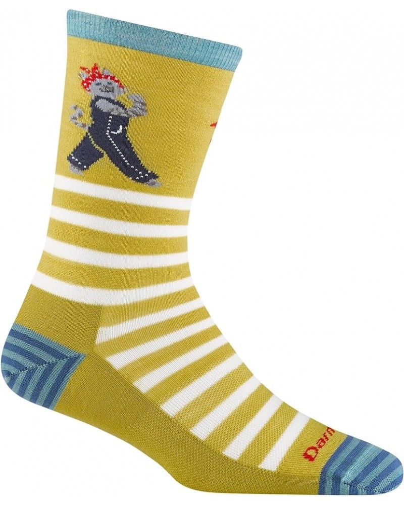 Darn Tough Women's Animal Haus Crew Lightweight Sock (Style 6037) - Buttercup $13.32 Activewear