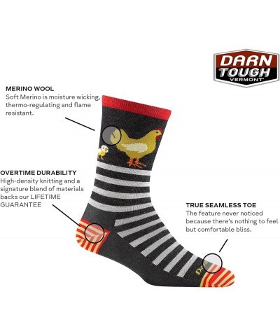 Darn Tough Women's Animal Haus Crew Lightweight Sock (Style 6037) - Buttercup $13.32 Activewear