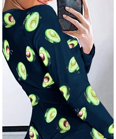 Women's Sexy Long Sleeve Short Jumpsuit Button Down V Neck One Piece Bodysuit Club Tank Romper Overall Pajama C Avocado $6.33...