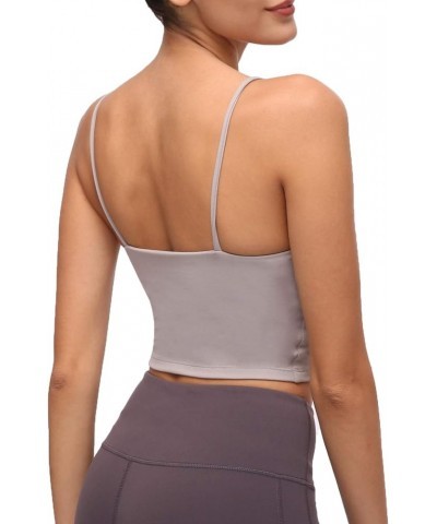 Women Padded Sports Bra Fitness Workout Running Shirts Yoga Tank Top Light Grey $12.99 Lingerie