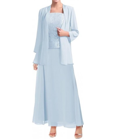 Mother of The Bride Dresses for Wedding Long Sleeve Chiffon Wedding Guest Formal Party Gown with Jackets Rust $42.37 Dresses