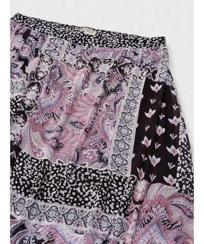 Women's Pull on Printed Handkerchief Hem Skirt Red/Wht/Blu $17.55 Skirts