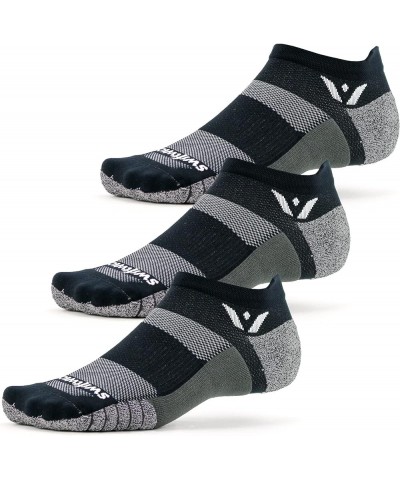 Swiftwick- FLITE XT ZERO Non-Slip Running Socks, Golf Socks, Ultimate Stability Black - 3 Pairs $13.74 Socks
