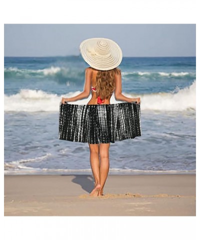 Women's Quick Wrap Beach Cover-up Athletic Skorts Multitasks Skirt for Running Workout Sports Tie Up Black White Print $9.24 ...