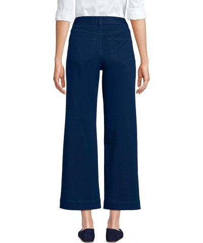 Women's High Rise Patch Pocket Chino Crop Pants Deep Sea Navy $29.17 Pants