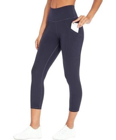 Women's Drew High Waist Tummy Control Mid-Calf Legging Midnight Blue $18.55 Activewear