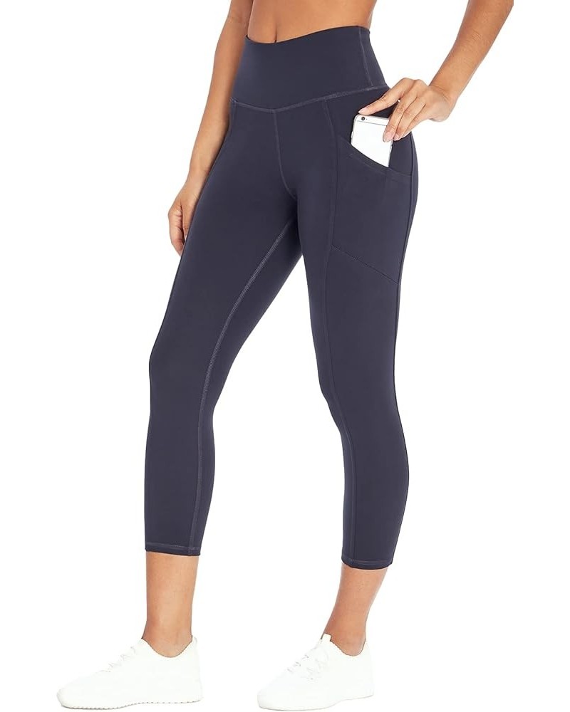 Women's Drew High Waist Tummy Control Mid-Calf Legging Midnight Blue $18.55 Activewear