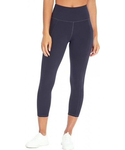 Women's Drew High Waist Tummy Control Mid-Calf Legging Midnight Blue $18.55 Activewear