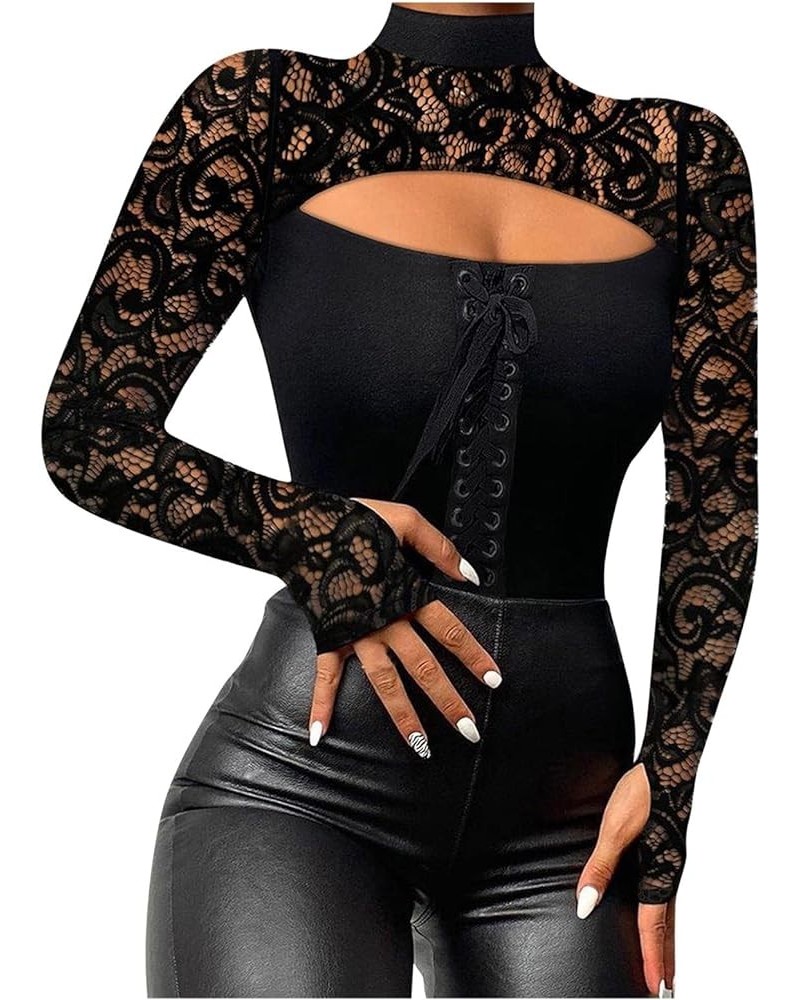 Women's Sexy Long Sleeve Slim Fitted Cropped T Shirts Fashion Going Out Crop Tops Y2K Clothes A Complexion $8.65 T-Shirts