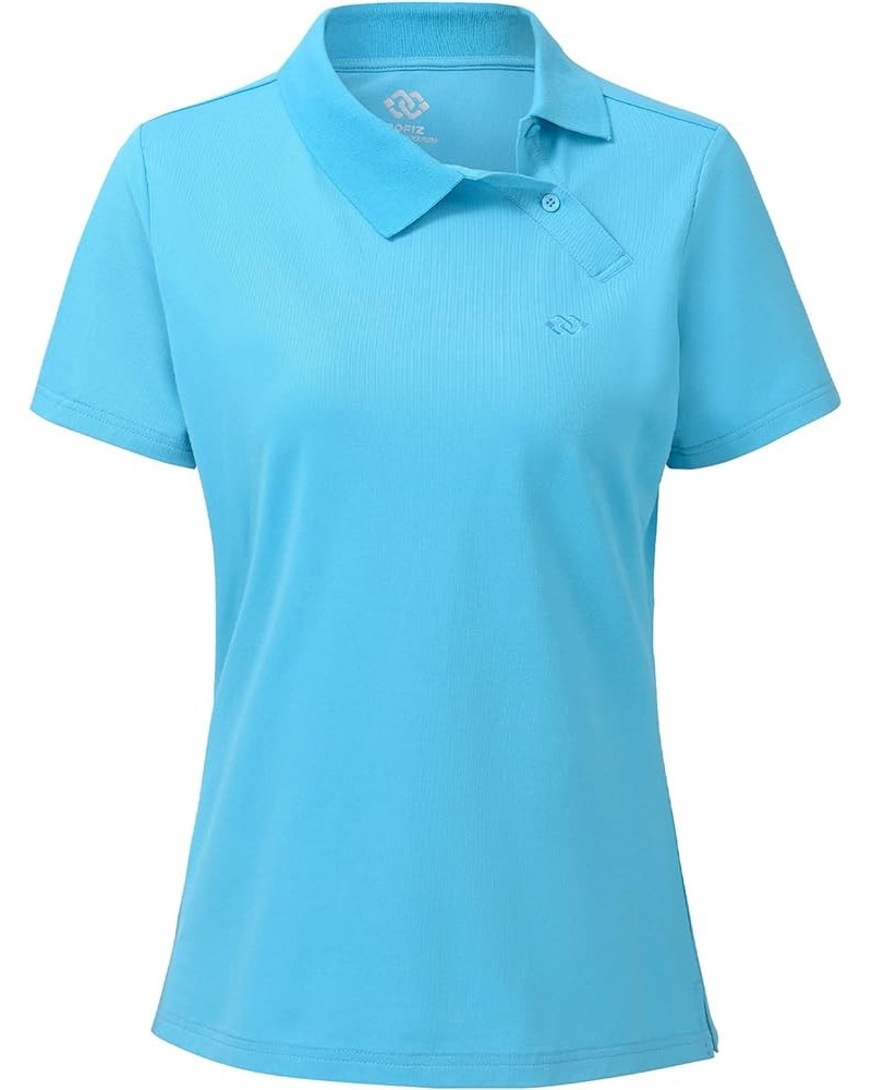 Golf Shirts Women Dri Fit Golf Wear for Women Moisture Wicking Collared Golf Shirts Sky Blue X-Small X-Small A02-sky Blue $8....