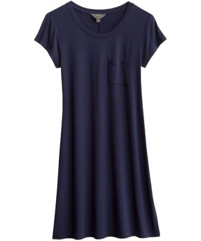 Alison Short Sleeve One Pocket Scoop Neck T-Shirt Dress - Market & Spruce Navy $11.61 Dresses