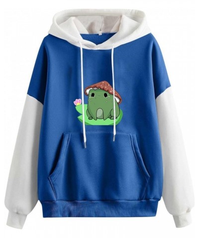 Women Lovely Hoodies, Women's Teen Girls Cute Frog Frog Hoodie Sweatshirts Loose Pullover Tops Shirts 1*blue $12.09 Hoodies &...