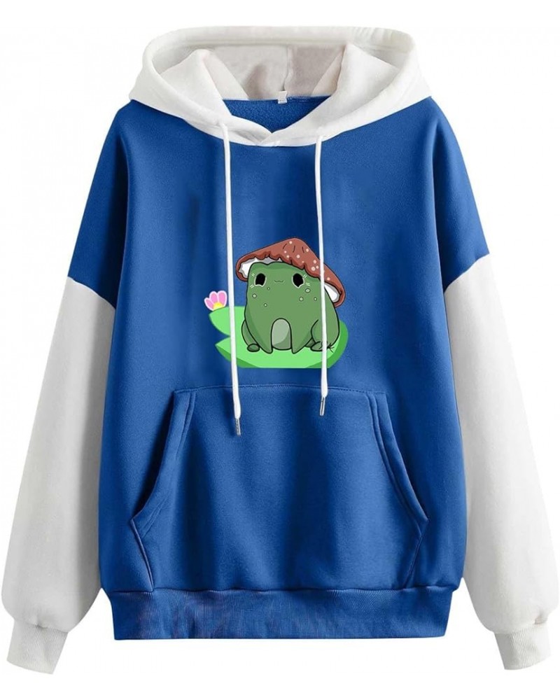 Women Lovely Hoodies, Women's Teen Girls Cute Frog Frog Hoodie Sweatshirts Loose Pullover Tops Shirts 1*blue $12.09 Hoodies &...